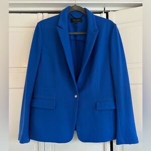 Rag and Bone 100% Wool Classic Lexington Blazer Women's Royal Blue Coat Sz 14